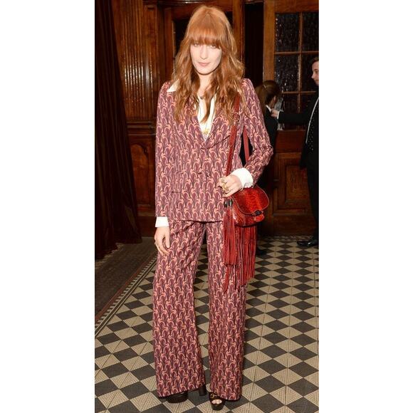 RARE VINTAGE RED FRINGE LEATHER MINI TOTE — WESTERN Y2K COWGIRL GLAM - Picture 8 of 15